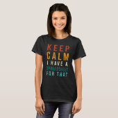 Houd kalm ik heb een spreadsheet voor dat t-shirt (Voorkant volledig)