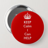 Houd kalm ik kan Button helpen (Voorkant /achterkant)