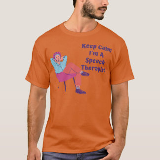 Houd kalm in een spraaktherapie 2 t-shirt