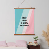 Houd kalm in elke situatie hangend wandkleed (Slaapkamer)