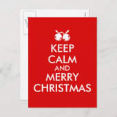 Houd Kalm Kerst Briefkaart Jingle Bells Custom (Voorkant / Achterkant)