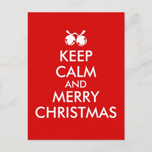 Houd Kalm Kerst Briefkaart Jingle Bells Custom (Voorkant)