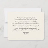 Houd kalm Koninklijke Kroon Chic Rood 21e Verjaard Bedankkaart (Achterkant)