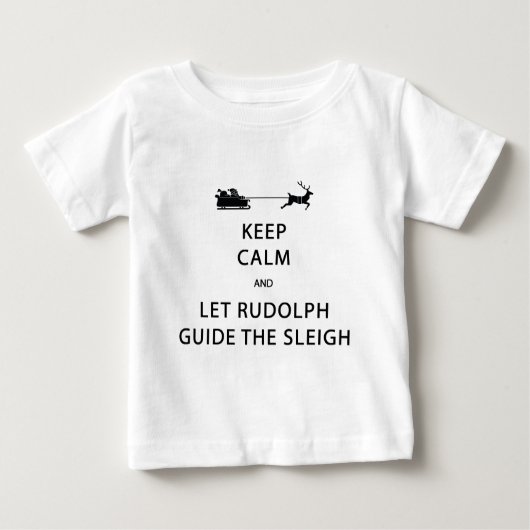 Houd kalm Laat de Rudolph Guide Sleigh (Voorkant)