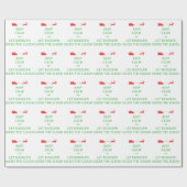 Houd kalm Laat de Rudolph Guide Sleigh Cadeaupapier (Vlak)