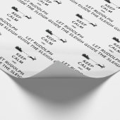 Houd kalm Laat de Rudolph Guide Sleigh Cadeaupapier (Hoek)