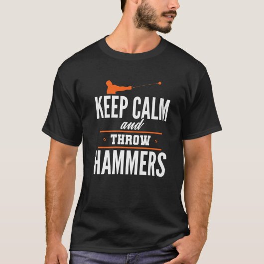 Houd kalm met schroefdemper draaiende Thrower Trac T-shirt (Voorkant)