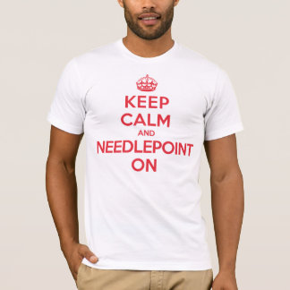Houd kalm Needlepoint T-shirt