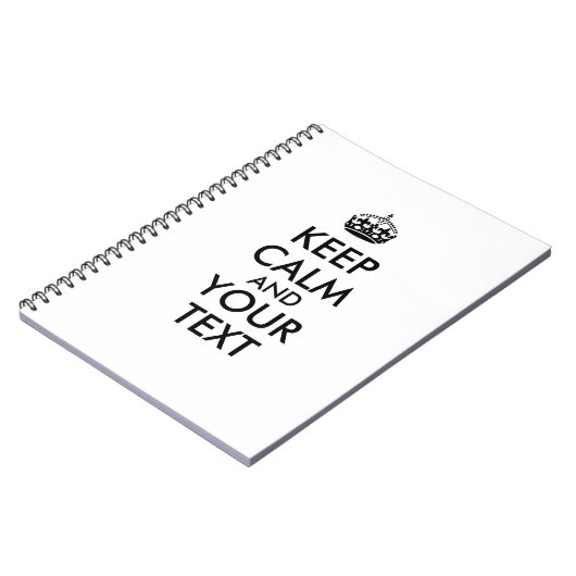 Houd Kalm Notitieboekje toevoegen Uw Eigen Douane Notitieboek (Linkerzijde)