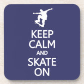Houd kalm & Schaats op de onderzetters van de doua (Voorkant)