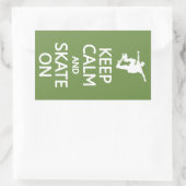 Houd kalm & Schaats op de stickers van de douanekl (Tas)