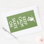 Houd kalm & Schaats op de stickers van de douanekl (Envelop)