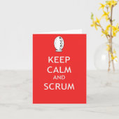 Houd Kalm & Scrum Kaart (Gele Bloem)