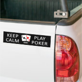 HOUD KALM & SPEEL POKER bumpersticker (Op Truck)