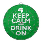 Houd kalm St. Patricks Day Humor Dartbord (Voorkant)