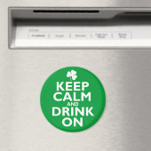 Houd kalm St. Patricks Day Humor Magneet (Insitu (Vaatwasser))
