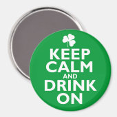 Houd kalm St. Patricks Day Humor Magneet (Voorkant / Achterkant)