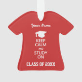 Houd kalm & Studie op de versiering van de douanek Ornament (achterkant)