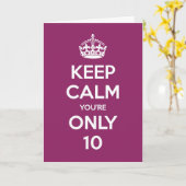 Houd Kalm u zijn de Kaart van slechts 10 (Gele Bloem)