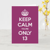 Houd Kalm u zijn de Kaart van slechts 13 (Gele Bloem)