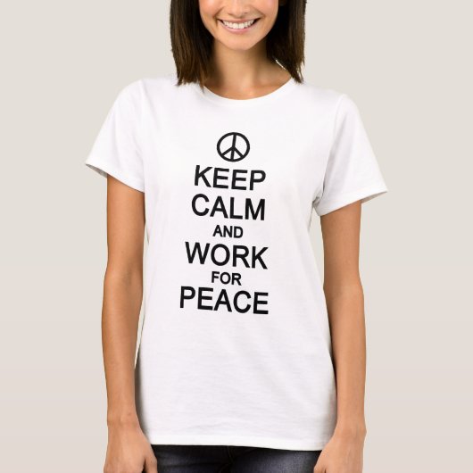 HOUD KALM & WERK VOOR RUST shirt - kies stijl (Voorkant)