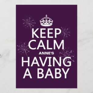 Houd kalm X heeft een Baby (in om het even welke k Kaart