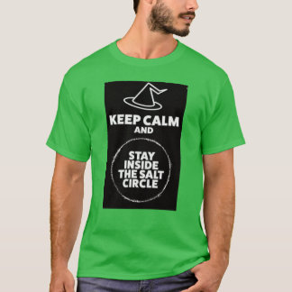 Houd kalm / zoutcirkel groen T-shirt
