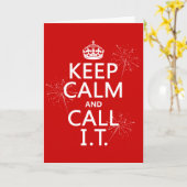 Houd Kalme en IT van de Vraag (om het even welke Kaart (Gele Bloem)