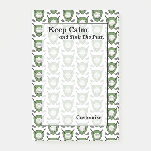 Houd kalme golf thema post-it notities post-it® notes (Voorkant)