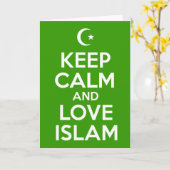 Houd Kalme Islamitisch Kaart (Gele Bloem)