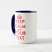 Houd kalme mok sjabloon (Voorkant links)