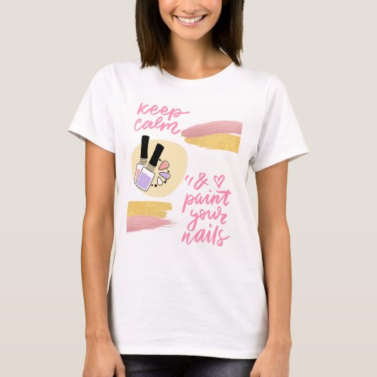 HOUD KALME NAGELS T-SHIRT (Voorkant)