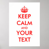 Houd kalme posters (Voorkant)