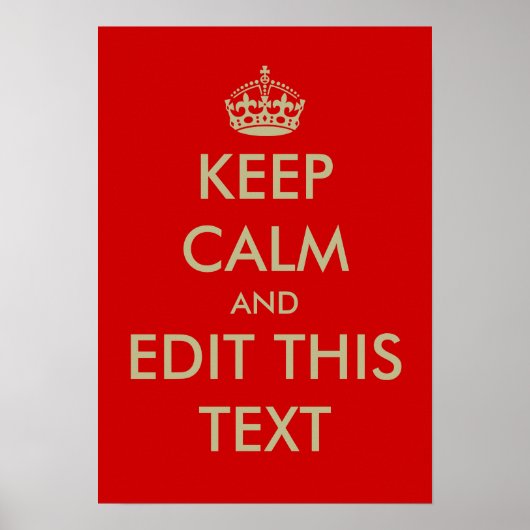 Houd kalme posters (Voorkant)