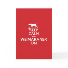 HOUD KALME SPATIE WEIMARANER NOTECARDS
