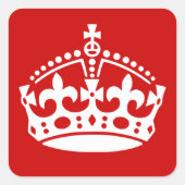 Houd kalme stickers met kroonpictogram (Voorkant)