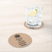 Houd kalme zwarte kroonpapier Onderzetters (Insitu)