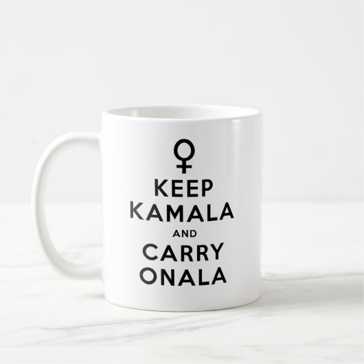 Houd Kamala en Carry Onala Koffiemok (Links)