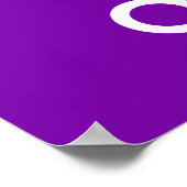 Houd Kamala en Carry Onala Paarse achtergrond Poster (Hoek)