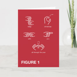 Houd Kerst bij je Kaart in de gebarentaal