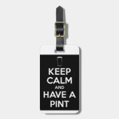 Houd Kind en heb een Pint Bagagelabel (Voorkant verticaal)