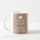 Houd Koffie-Mok kalm en Drink Koffiemok (Links)