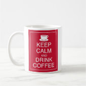 Houd Koffie-Mok kalm en Drink Koffiemok (Links)