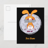 Houd konijn Funny Sarcastic Comic Design dicht Feestdagenkaart (Voorkant / Achterkant)