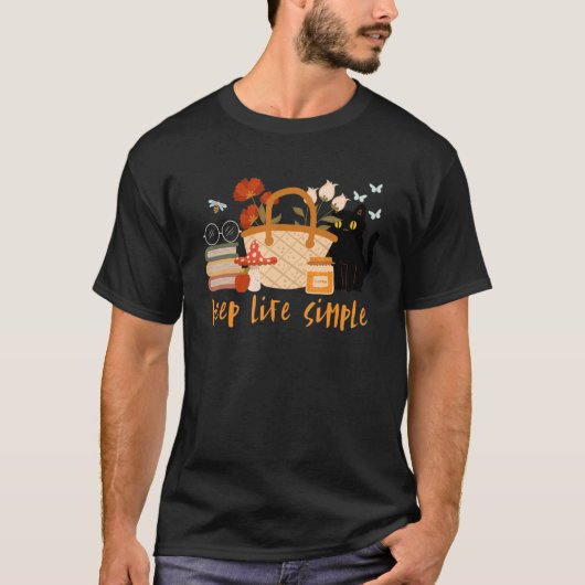 Houd Leven Eenvoudig T-shirt (Voorkant)