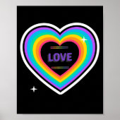 HOUD. LGBT+Pride. Regenbooghartliefde. Poster (Voorkant)