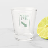 HOUD LINKER Pijl Shot Glas – Directional Design (Achterkant)