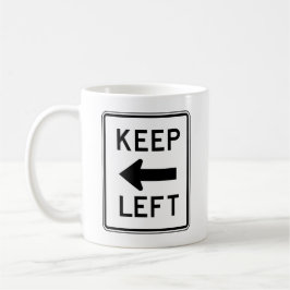 Houd links koffiemok