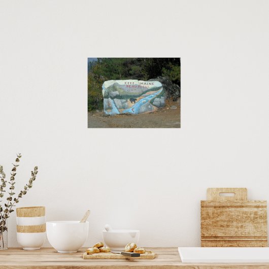 Houd Maine Beauful Poster (Keuken)