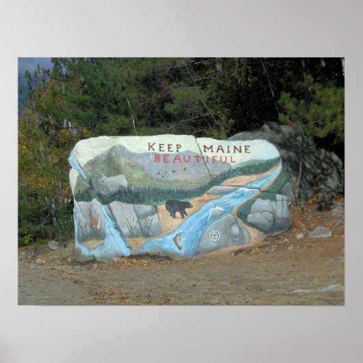 Houd Maine Beauful Poster (Voorkant)